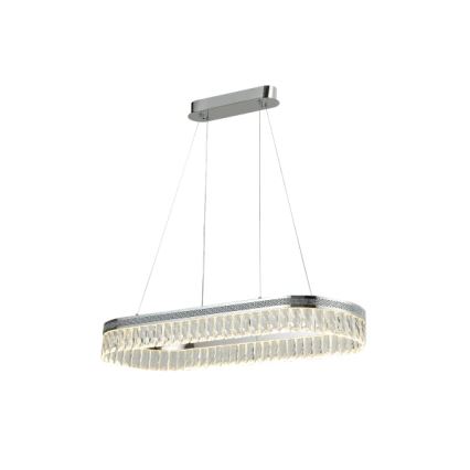 Lustre LED dimmable en cristal sur câble THALIA LED/50W/230V 3000-6000K + télécommande