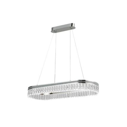 Lustre LED dimmable en cristal sur câble THALIA LED/50W/230V 3000-6000K + télécommande