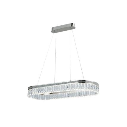Lustre LED dimmable en cristal sur câble THALIA LED/50W/230V 3000-6000K + télécommande