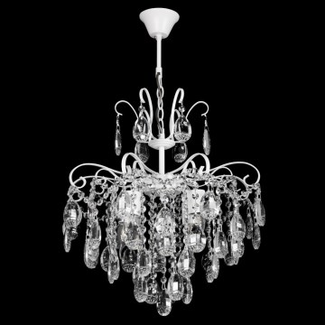 Lustre en cristal avec chaîne 4xE27/60W/230V