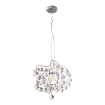 Lustre en cristal avec fil VIOLETA 1xE27/15W/230V