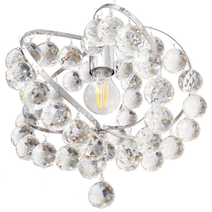 Lustre en cristal avec fil VIOLETA 1xE27/15W/230V
