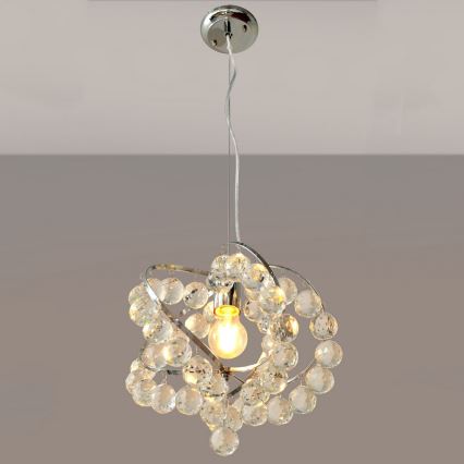 Lustre en cristal avec fil VIOLETA 1xE27/15W/230V