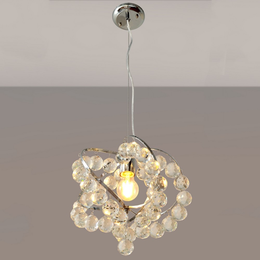 Lustre en cristal avec fil VIOLETA 1xE27/15W/230V