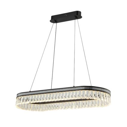 Lustre LED en cristal dimmable sur câble THALIA LED/50W/230V 3000-6000K + télécommande