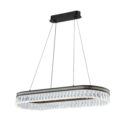 Lustre LED en cristal dimmable sur câble THALIA LED/50W/230V 3000-6000K + télécommande