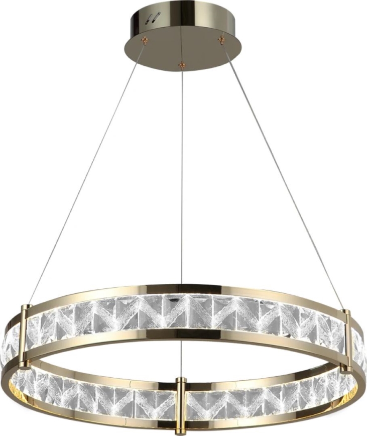 Lustre en cristal LED dimmable sur câble ENRIQUE LED/40W//230V 3000-6000K Ø 60 cm + télécommande