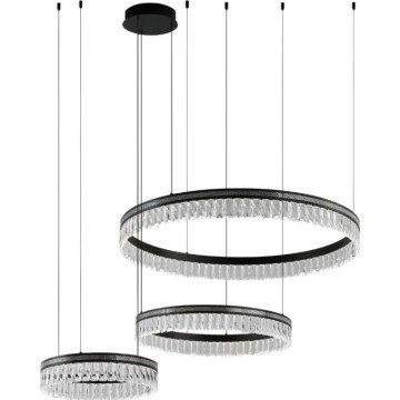 Lustre en cristal LED dimmable sur câble THALIA LED/120W/230V 3000-6000K + télécommande