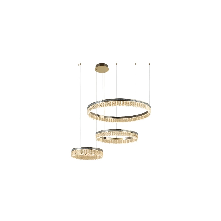 Lustre en cristal LED dimmable sur câble THALIA LED/120W/230V 3000-6000K + télécommande