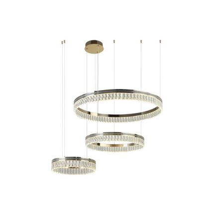 Lustre en cristal LED dimmable sur câble THALIA LED/120W/230V 3000-6000K + télécommande