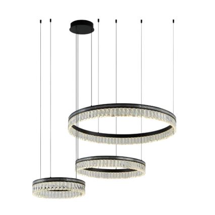 Lustre en cristal LED dimmable sur câble THALIA LED/120W/230V 3000-6000K + télécommande