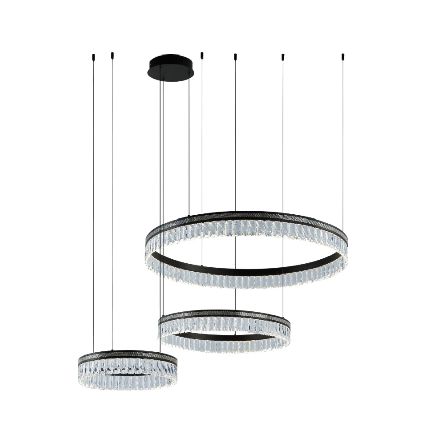 Lustre en cristal LED dimmable sur câble THALIA LED/120W/230V 3000-6000K + télécommande
