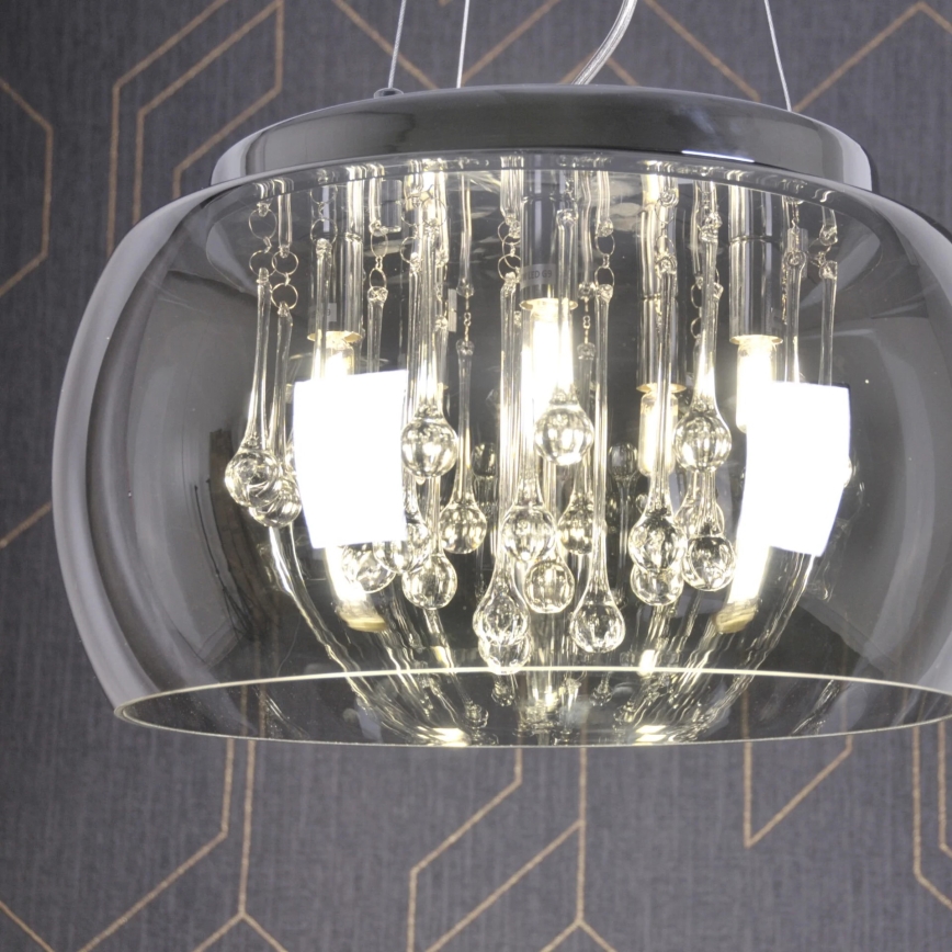 Lustre en cristal sur fil ROMEO 6xG9/8W/230V