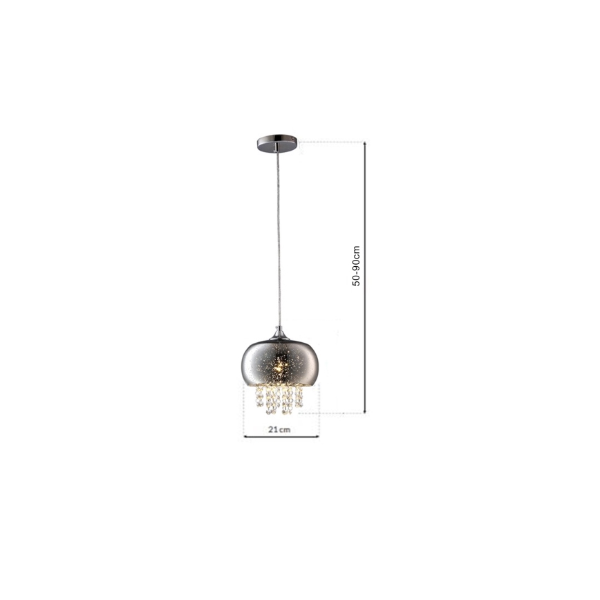 Lustre en cristal sur fil STARLIGHT 1xE14/40W/230V