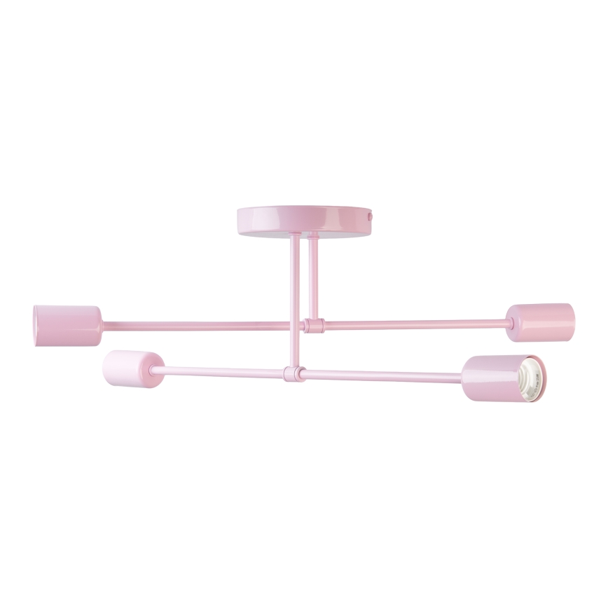 Lustre en saillie CAMBRIDGE 4xE27/15W/230V rose