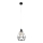 Lustre KARO 1xE27/15W/230V noir