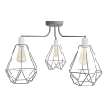 Lustre KARO 3xE27/15W/230V gris