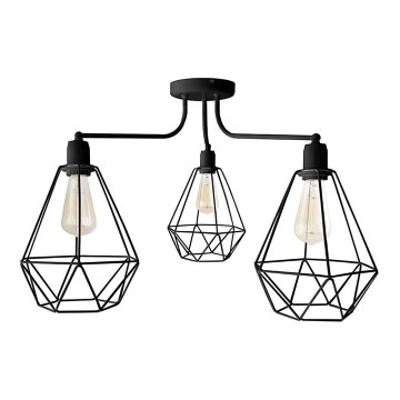 Lustre KARO 3xE27/15W/230V noir