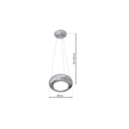 Lustre LED avec fil MERCURIO 1xLED/12W/230V
