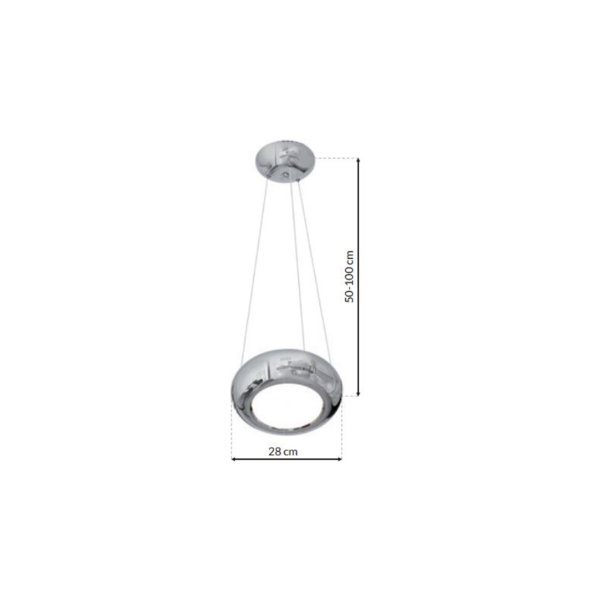 Lustre LED avec fil MERCURIO 1xLED/12W/230V