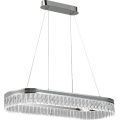 Lustre LED dimmable en cristal sur câble THALIA LED/50W/230V 3000-6000K + télécommande