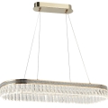 Lustre LED dimmable en cristal suspendu sur câble THALIA LED/50W/230V 3000-6000K + télécommande