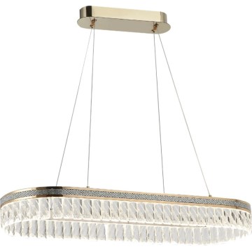Lustre LED dimmable en cristal suspendu sur câble THALIA LED/50W/230V 3000-6000K + télécommande
