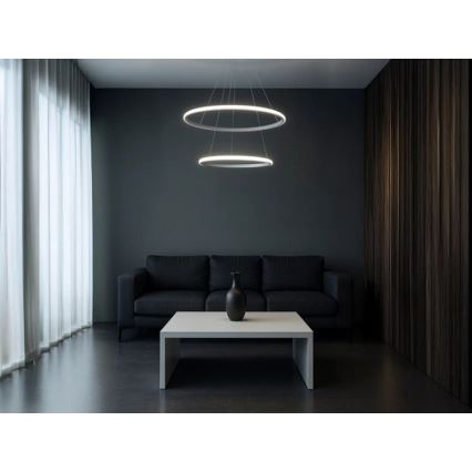 Suspension LED dimmable sur câble LED/55W/230V 3000-6500K Ø 60 cm + télécommande