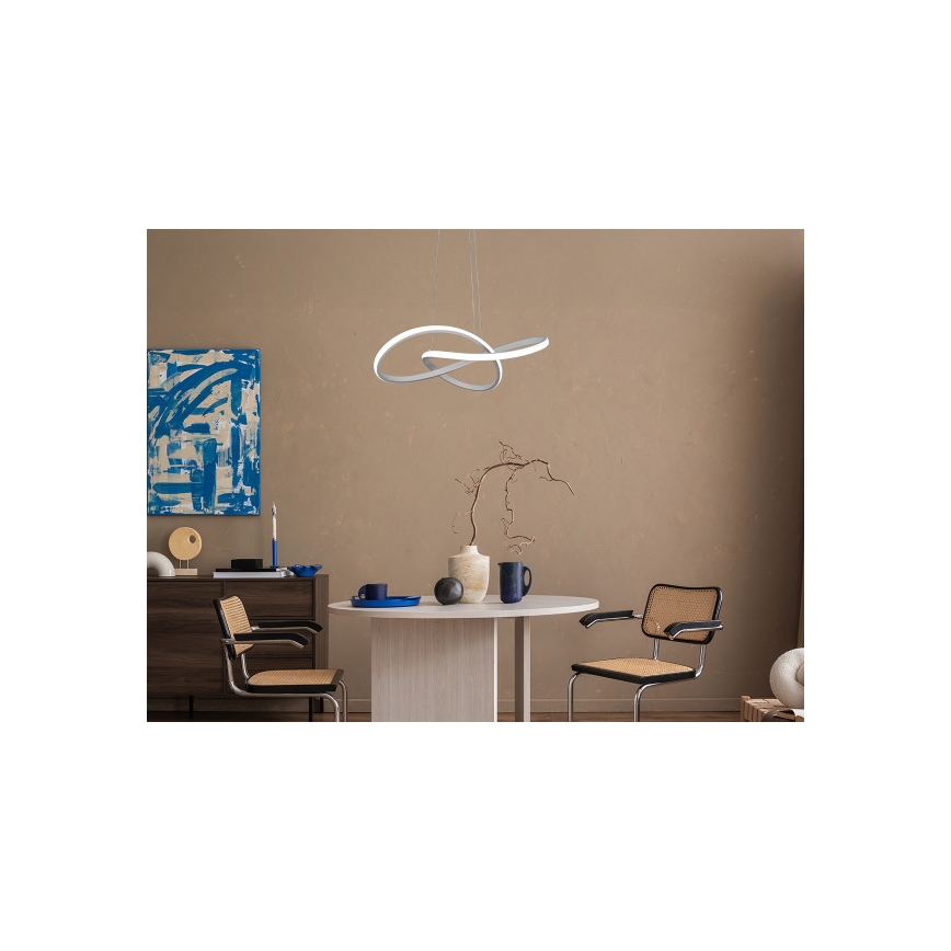 Suspension LED dimmable sur câble 65W/230V 3000-6500K Ø 49 cm + télécommande