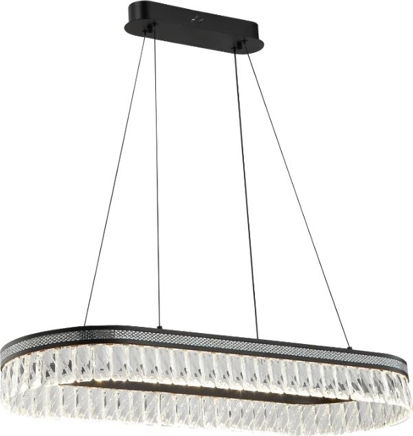 Lustre LED en cristal dimmable sur câble THALIA LED/50W/230V 3000-6000K + télécommande
