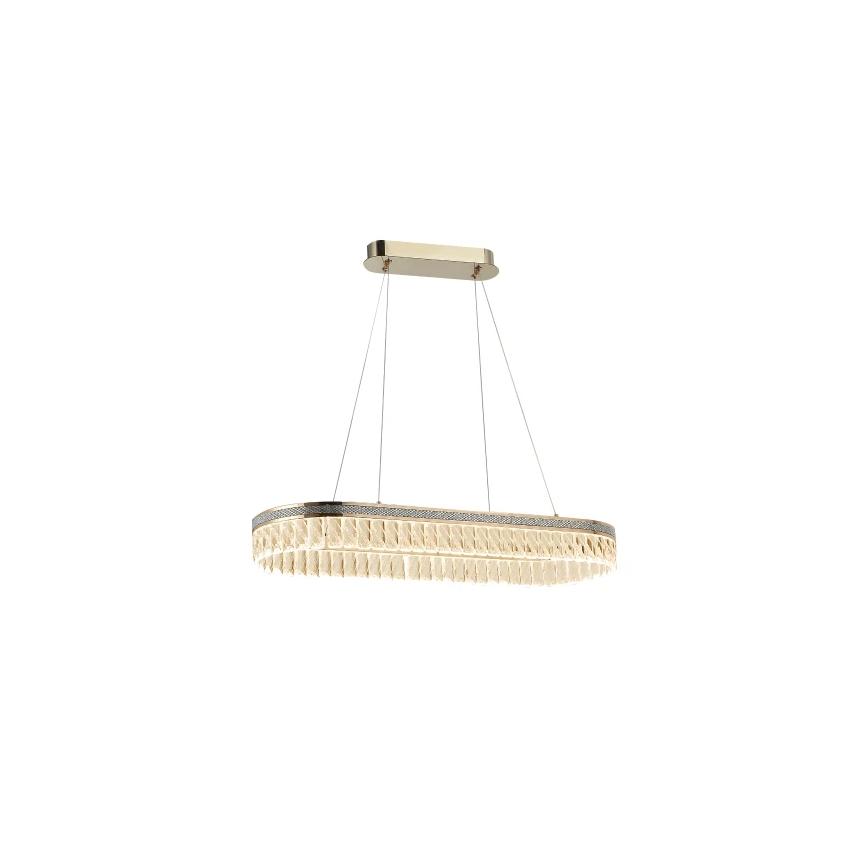 Lustre LED dimmable en cristal suspendu sur câble THALIA LED/50W/230V 3000-6000K + télécommande