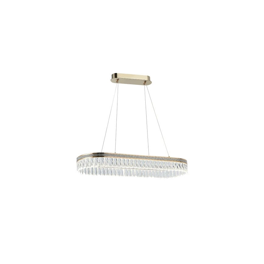 Lustre LED dimmable en cristal suspendu sur câble THALIA LED/50W/230V 3000-6000K + télécommande