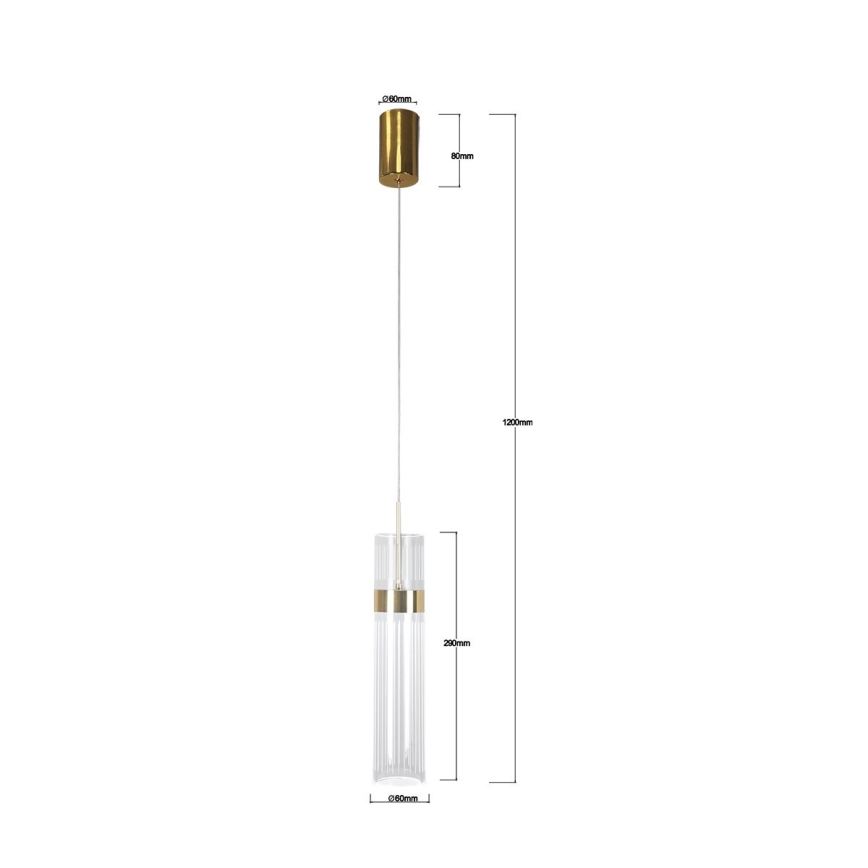 Lustre LED sur câble AMBIENTE LED/6W/230V 3000/4000/6000K doré