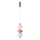 Lustre LED sur câble FLORES LED/12W/230V doré/orangé