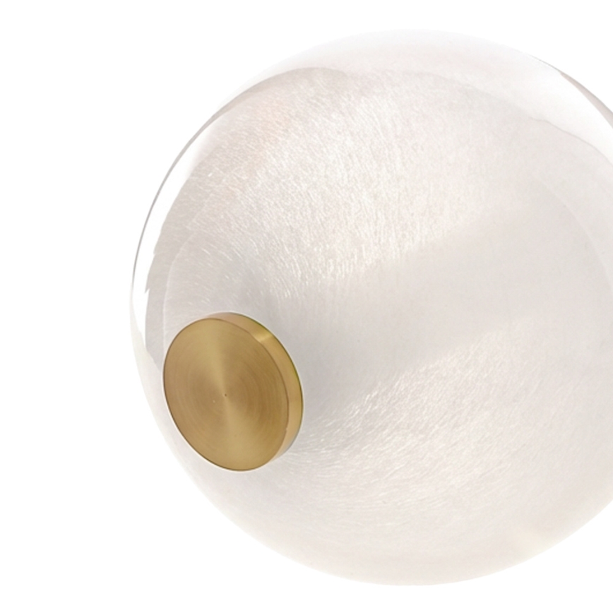 Lustre LED sur câble FLORES LED/12W/230V doré/orangé