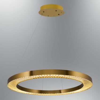 Lustre LED sur câble JESI, 90 W, 230 V, 3000 K, Ø 100 cm, bronze