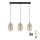 Lustre LED sur câble SEBO 3xE27/15W/230V noir/beige fumé