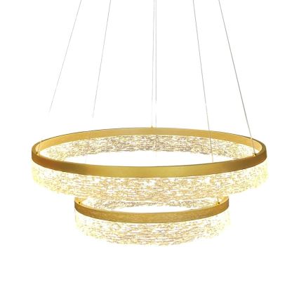 Lustre LED suspendu sur câble GALA LED/54W/230V Ø 60 cm doré