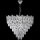 Lustre LED suspendu sur chaîne 11xE27/60W/230V + 7xLED/6W Ø 60 cm chrome brillant