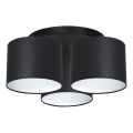 Lustre monté en surface ARDEN 3xE27/60W/230V noir/blanc