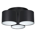 Lustre monté en surface ARDEN 3xE27/60W/230V noir/blanc