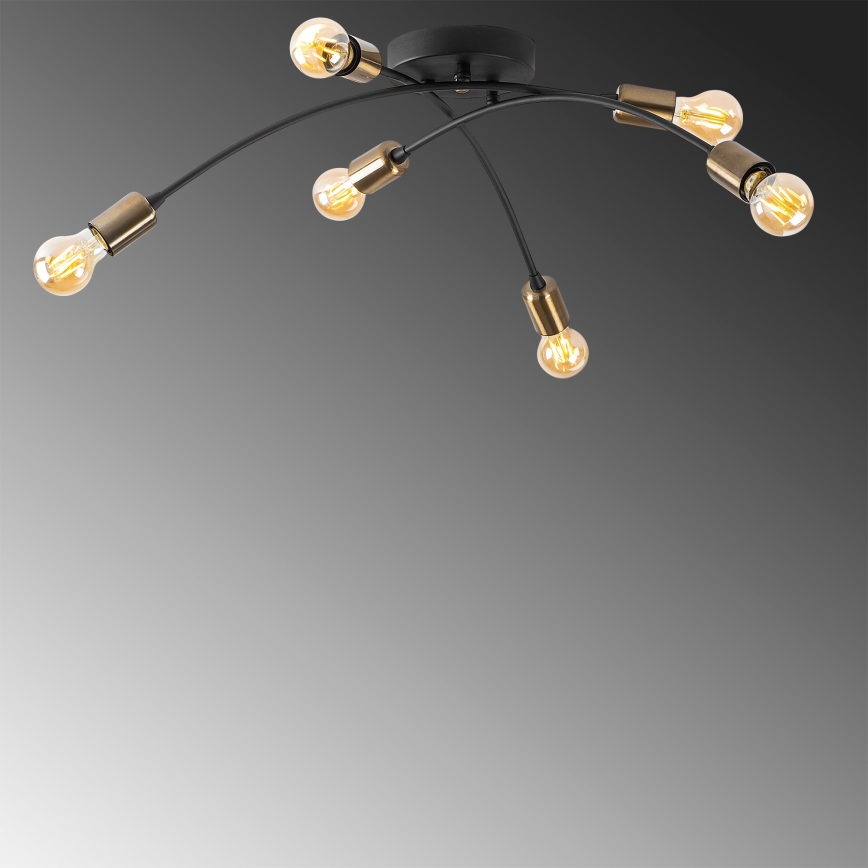 Lustre monté en surface BANANA 6xE27/40W/230V