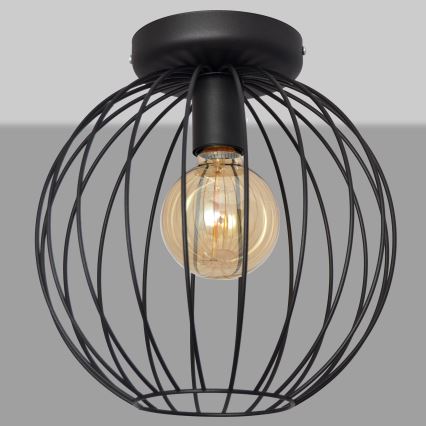 Lustre monté en surface MERCURE 1xE27/15W/230V d. 30 cm noir