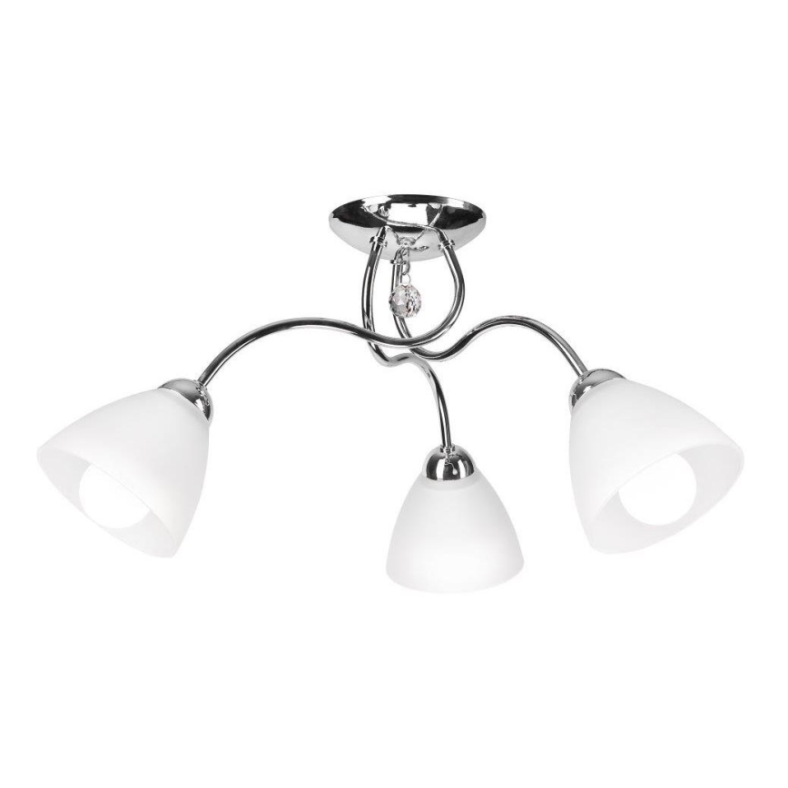 Lustre monté en surface MIRANDA 3xE27/60W/230V chrome brillant