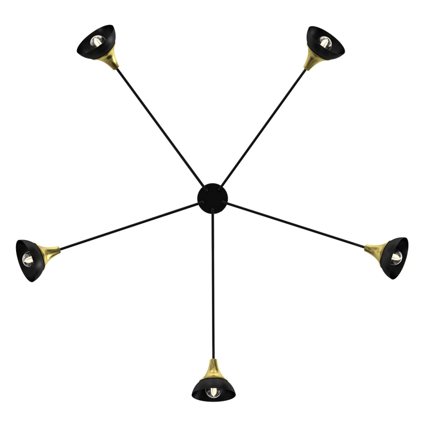 Lustre monté en surface NERGIS 5xE27/60W/230V