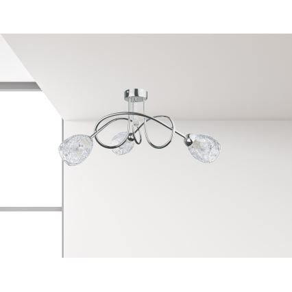 Lustre monté en surface TWIST CRYSTAL 3xE14/40W/230V