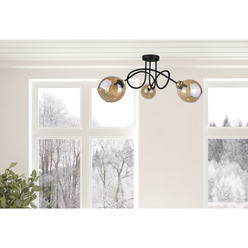 Lustre monté en surface VENUS GOLD 3xE27/60W/230V