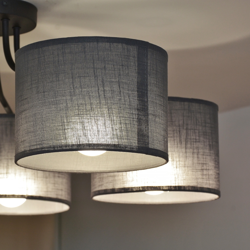 Lustre plafonnier ALBA 5xE27/15W/230V gris