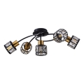 Lustre plafonnier ZAHARA 5xE27/10W/230V noir