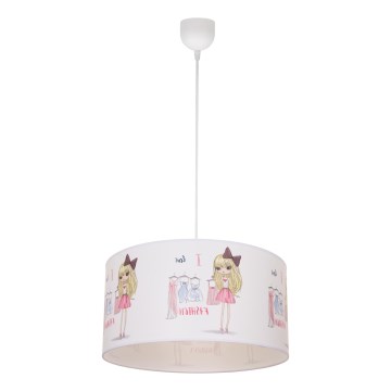 Lustre pour chambre d'enfant GIRLS VIBES 1xE27/60W/230V Ø 40 cm J'adore la mode